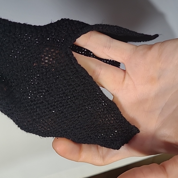 Zara Knit | Asymmetrical Slit-sleeve Top - Picture 5 of 6